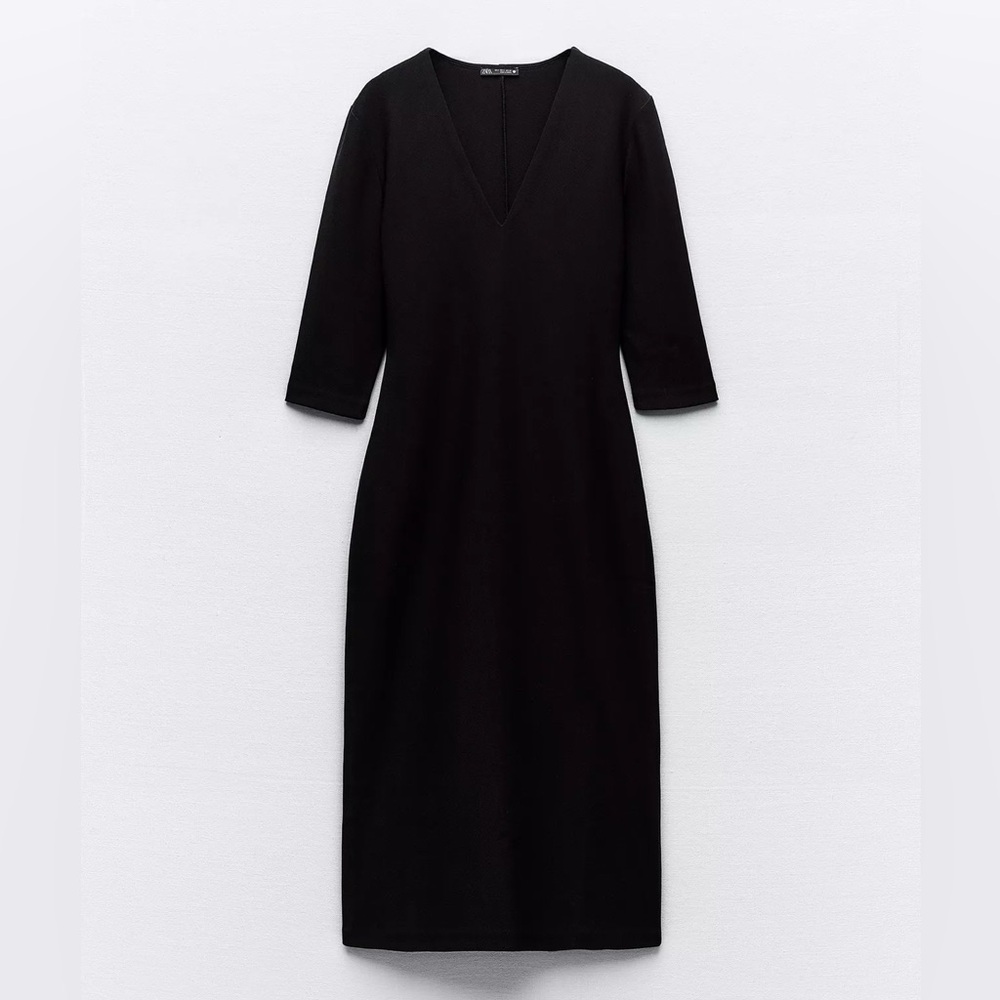 Zara Crepe Midi Dress